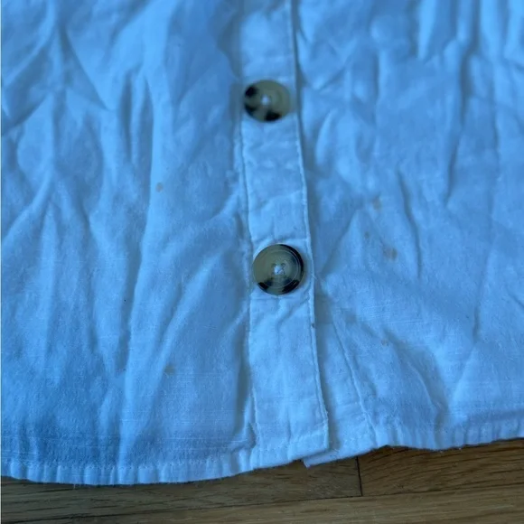 Abercrombie & Fitch White Linen Button Dress size XS summer dress - Picture 6 of 13